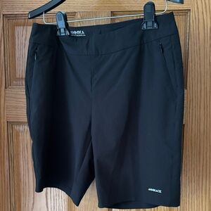 Women's Black Performance Athletic Golf Shorts